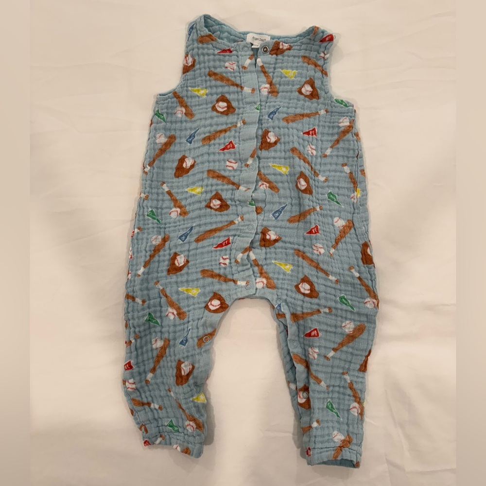EUC - Angel Dear Cotton Muslin Romper